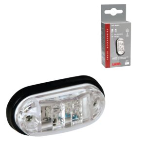 LUZ DE GALIBO FRONTAL OVALADA 2 LED 24V BLANCO