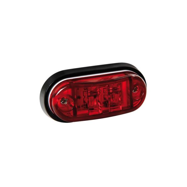 LUZ DE GALIBO TRASERA OVALADA 2 LED 24V ROJO - Imagen 2
