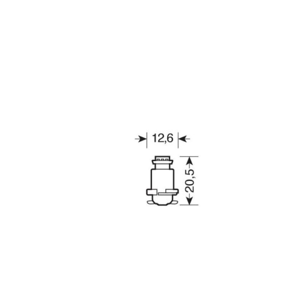 LUZ LED 24/30V LED SMD R11  B8,0 BLANCO ( 20 UNIDADES) - Imagen 3
