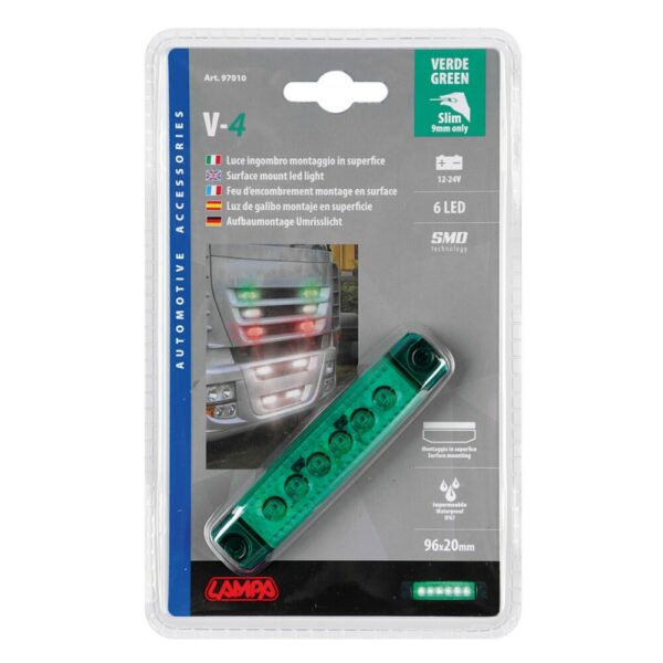 LUZ LED CON 12/24 V VERDE - Imagen 2