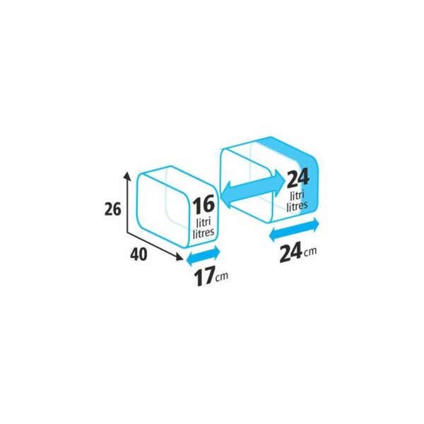 MALETAS LATERALES MODELO T-MAXTER SIDE 24L 40X24X26 CM 2 PIEZAS - Imagen 2