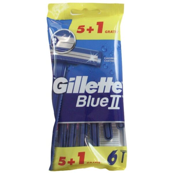 MAQUINILLA DE AFEITAR GILETTE BLUE II (5+1 UNIDS)