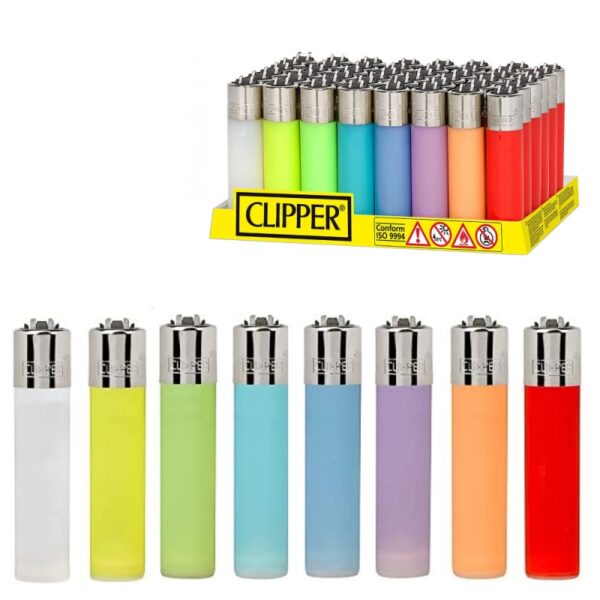 MECHEROS CLIPPER TRANSLUCIDOS ( MULTIPLO 48 UDS)