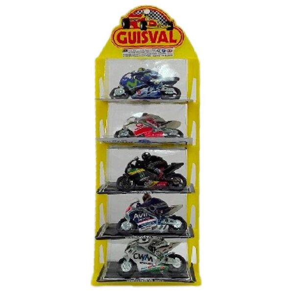 MOTO GP COMPETICIÓN GUISVAL ESCALA1:22 (PEDIR MULTILPLOS 5 UNIDADES)