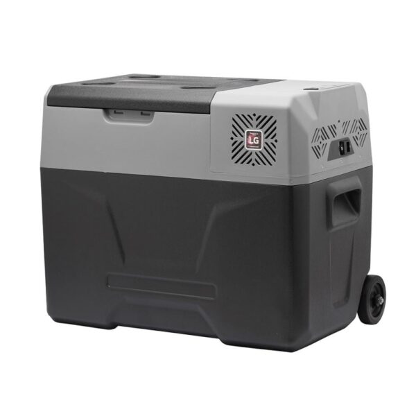 NEVERA FASEBA 12/24/220V 40L COMPRESOR LG CON BLUETOOTH Y USB ( CON RUEDAS Y ASA)