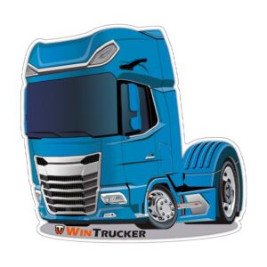 PEGATINA WINTRUCKER TIPO DAF 10x10CM