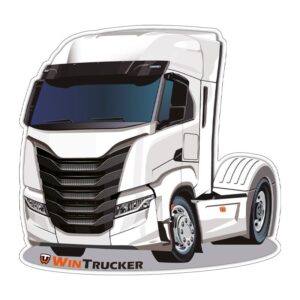 PEGATINA WINTRUCKER TIPO IVECO 10x10CM