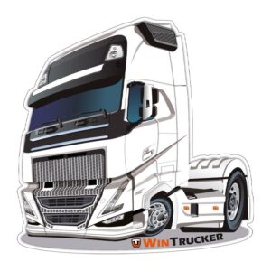 PEGATINA WINTRUCKER TIPO VOLVO 10x10CM
