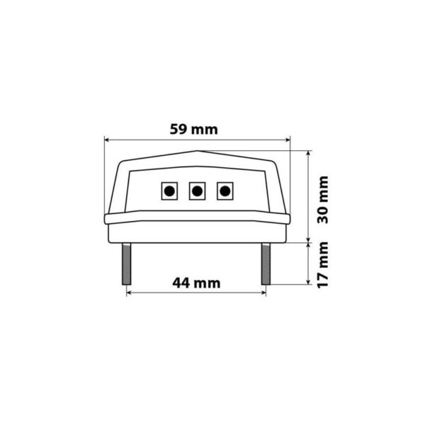 PILOTO LUZ MATRICULA 3 LED SMD BLANCA HOMOLOGADO - Imagen 4