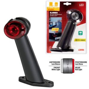 PILOTO PERIMETRAL 2 LED 24V 60º FLEXIBLE DERECHA