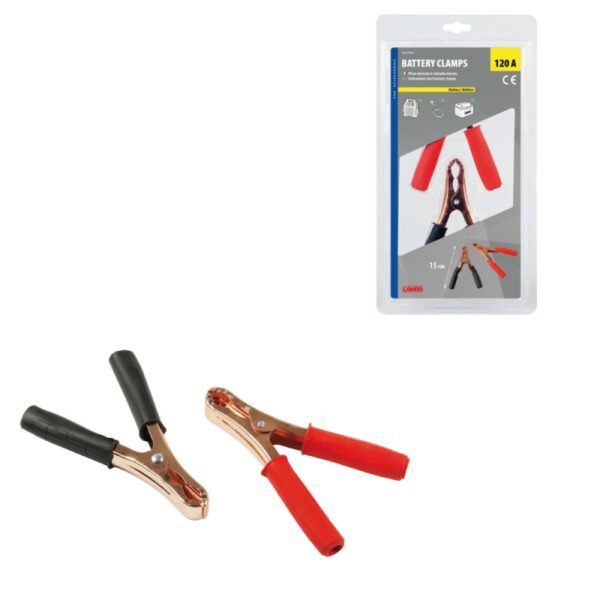 PINZAS BATERIA 120A 15 CM - Imagen 2