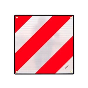 PLACA SALIDA DE CARGA V20 FLEXIBLE ABS HOMOLOGADA 50X50 POLICARBONATO