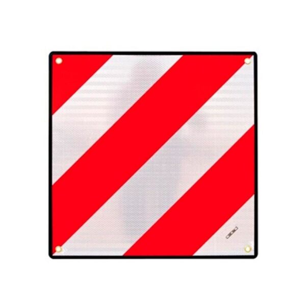 PLACA SALIDA DE CARGA V20 FLEXIBLE ABS HOMOLOGADA 50X50 POLICARBONATO