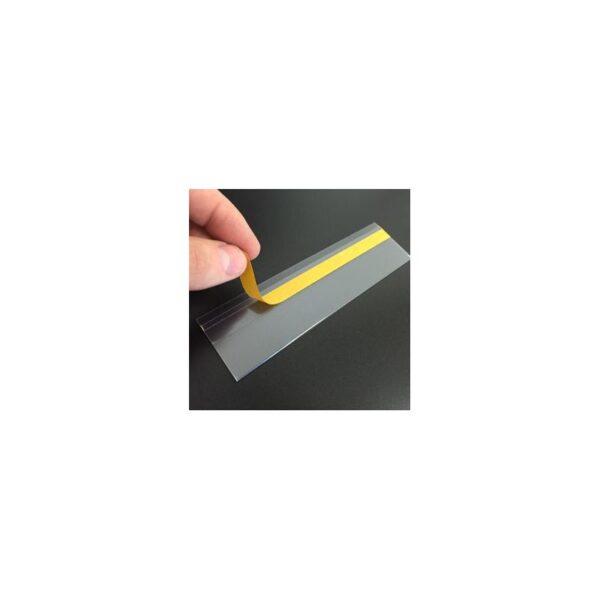 PORTA ETIQUETAS PVC AUTOADHESIVAS TRANSPARENTES 40X1000MM - Imagen 4