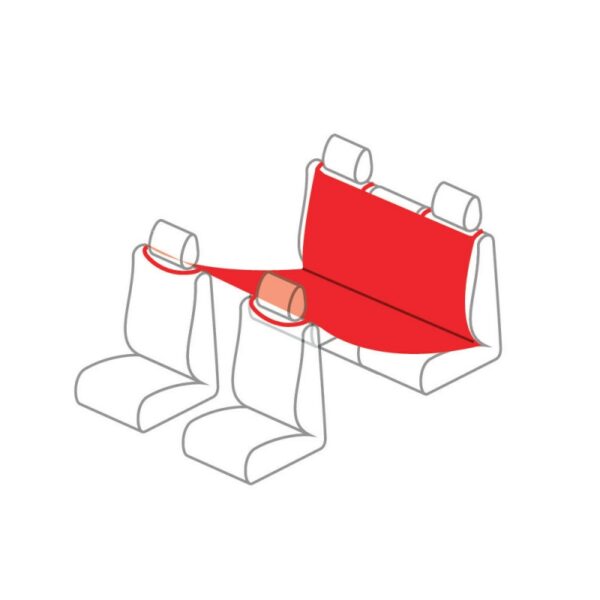 PROTECTOR DE ASIENTO TRASERO PARA PERROS 145X150CM - Imagen 3