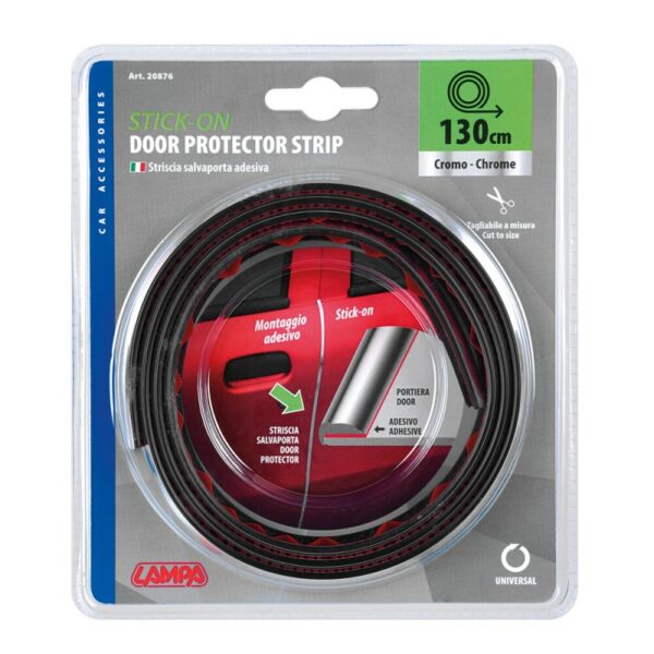 PROTECTOR DE PUERTAS CROMADO 130 CM - Imagen 2