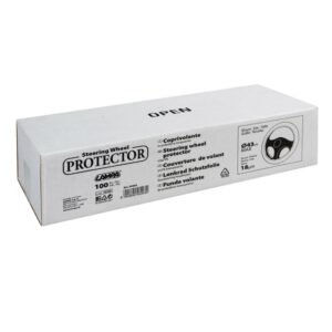 PROTECTOR PARA VOLANTE COLOR BLANCO (DISPENSADOR 100 UNIDS.)