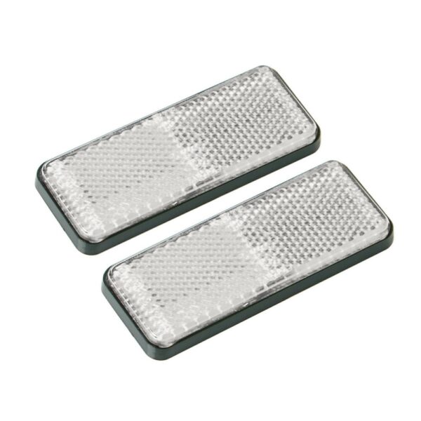 REFLECTORES RECTANGULARES BLANCOS 90X35 MM 2 PIEZAS - Imagen 3