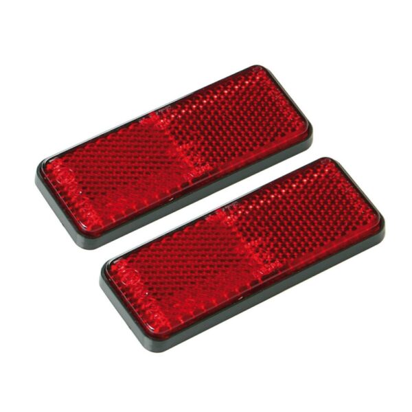 REFLECTORES RECTANGULARES ROJOS 90X35 MM 2 PIEZAS - Imagen 3