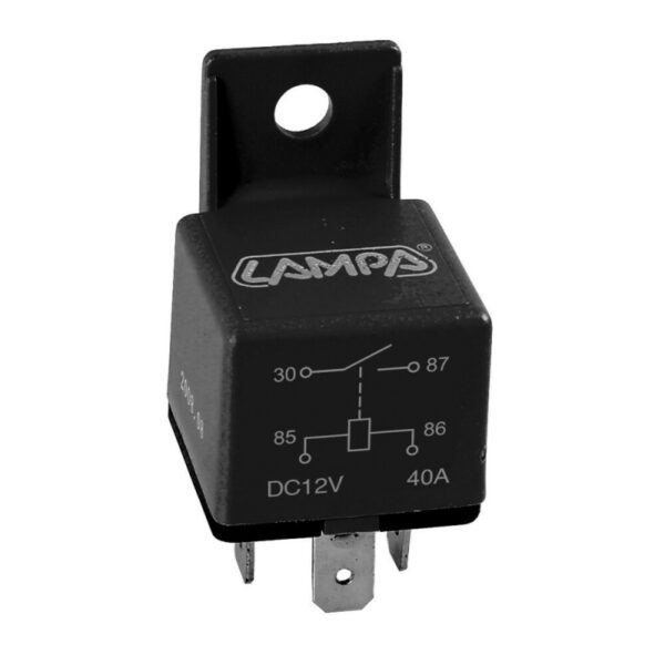 RELE UNIVERSAL 4 PINS 12V 30/40A - Imagen 2