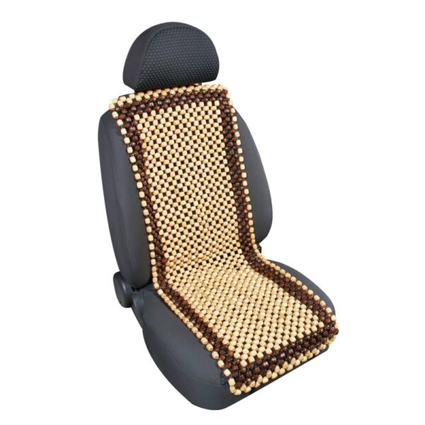 RESPALDO ASIENTO BOLAS MADERA "SAMURAI" NATURAL Y MARRON - Imagen 3