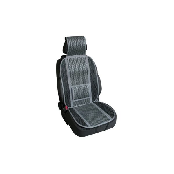 RESPALDO ASIENTO EN FIBRA DE BAMBU NATURAL CON REFUERZO LUMBAR NEGRO - Imagen 2