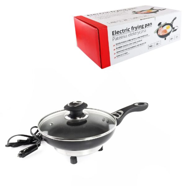 SARTEN ELECTRICA CON TAPA 24V 250W 20CM X 4 CM - Imagen 2