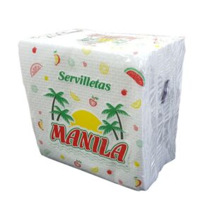 SERVILLETA PAPEL MANILA 30X30 80 UNIDADES