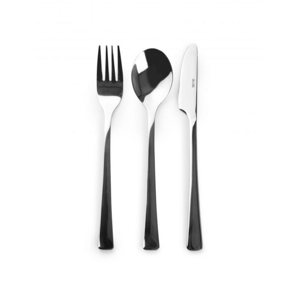 SET 3 CUBIERTOS DE ACERO INOXIDABLE IBILI CON ESTUCHE (TENEDOR 16CM/CUCHARA 16CM/CUCHILLO 18CM)(expo - Imagen 2