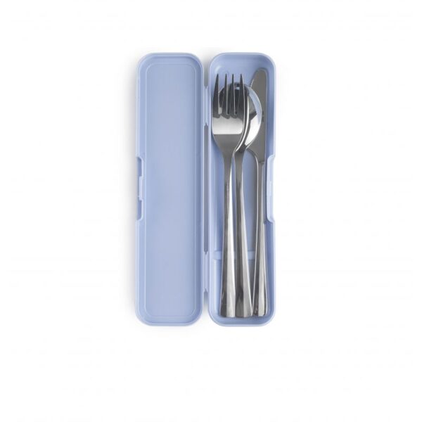 SET 3 CUBIERTOS DE ACERO INOXIDABLE IBILI CON ESTUCHE (TENEDOR 16CM/CUCHARA 16CM/CUCHILLO 18CM)(expo - Imagen 3