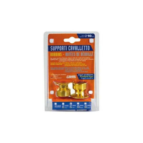 SOPORTE CABALLETE 10 MM AMARILLO KIT