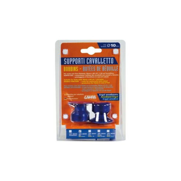 SOPORTE CABALLETE 10 MM AZUL KIT