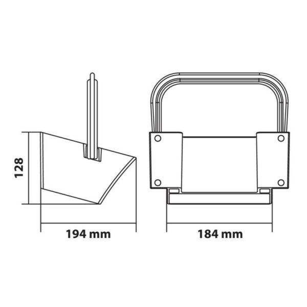 SOPORTE PARA CALZO PARA RUEDAS DE PLASTICO G46 (PEQUEÑO) - Imagen 3