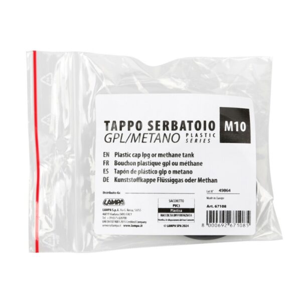 TAPON DE PLASTICO PARA GAS GLP O GNC CON ROSCA M10 - Imagen 5