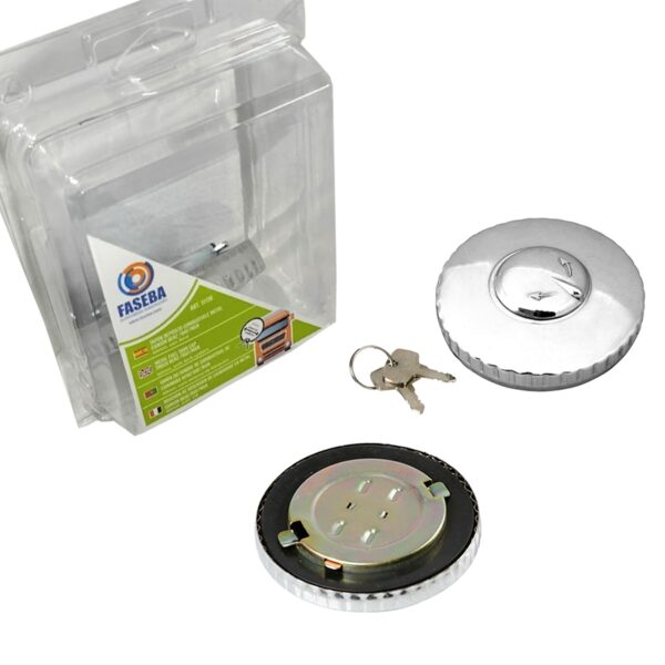 TAPON DEPOSITO COMBUSTIBLE  FASEBA METAL CON LLAVE 60 MM CAMION SCANIA BENZ-DAF-MAN - Imagen 3