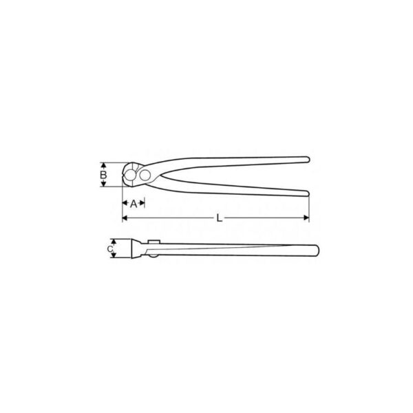 TENAZA RUSA 9" PROFESIONAL 22'5 CM. SUPER EGO - Imagen 2