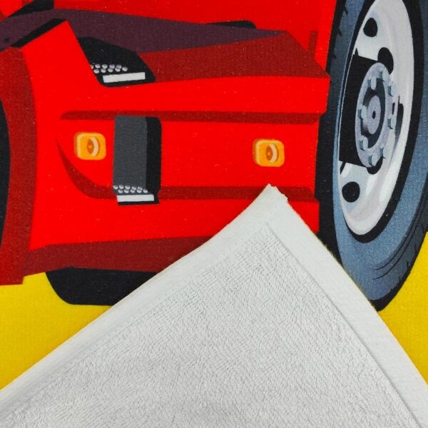 TOALLA WINTRUCKER TIPO VOLVO ROJO 80X160CM - Imagen 3