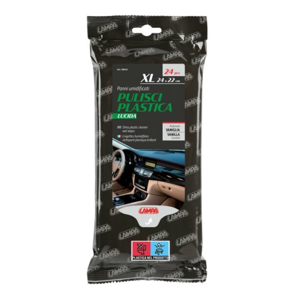 TOALLITAS LIMPIASALPICADEROS EFECTO BRILLANTE 24*22CM (24 UNIDADES)