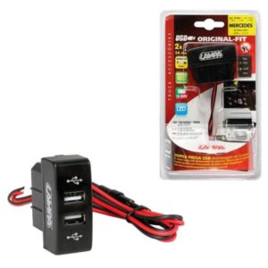 TOMA DOBLE USB 12/24V MERCEDES
