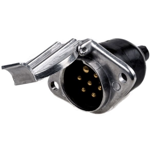 TOMA ELECTRICA METAL TIPO N 24V CON TORNILLOS - Imagen 2