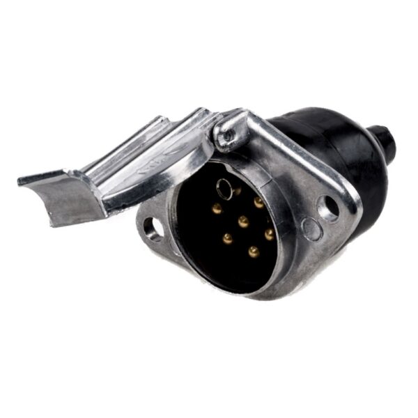 TOMA ELECTRICA METAL TIPO S 24V CON TORNILLOS - Imagen 3