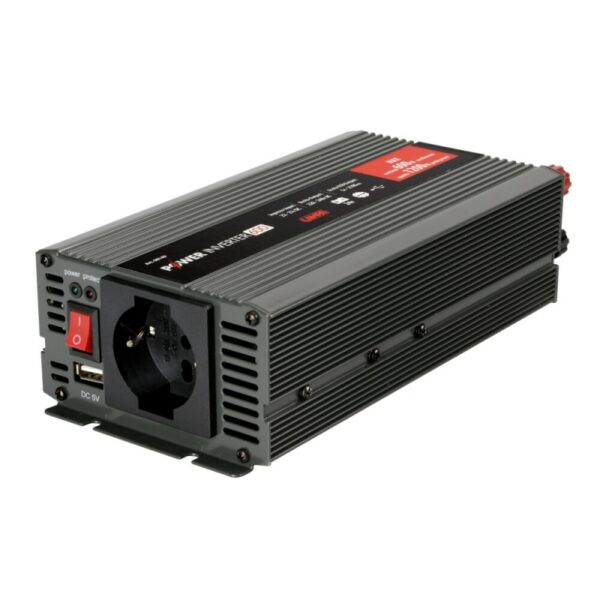 TRANSFORMADOR DE 24V A 220V 600W CON USB - Imagen 2