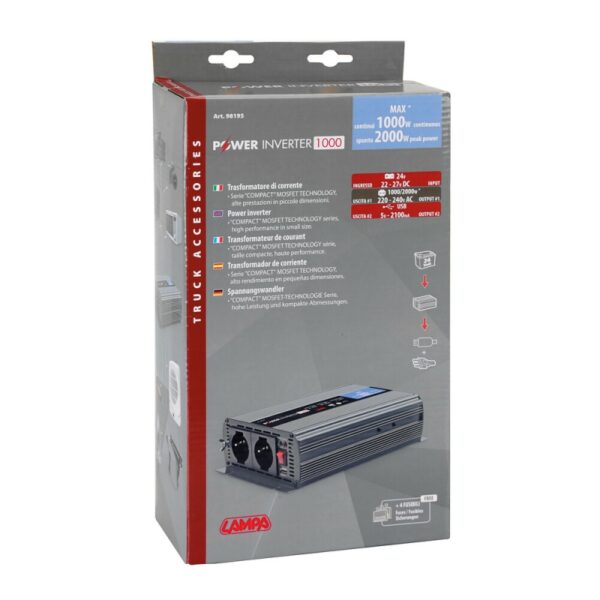 TRANSFORMADOR DE 24V A 220V 1000W - Imagen 6