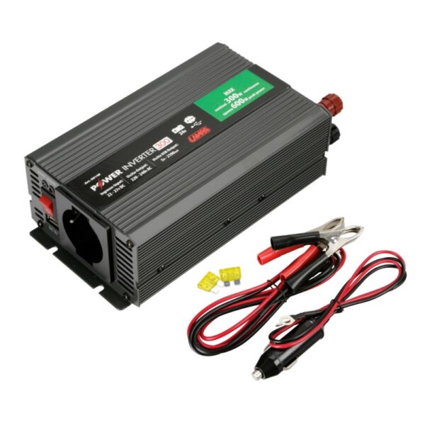 TRANSFORMADOR DE 24V A 220V 300W CON USB - Imagen 9