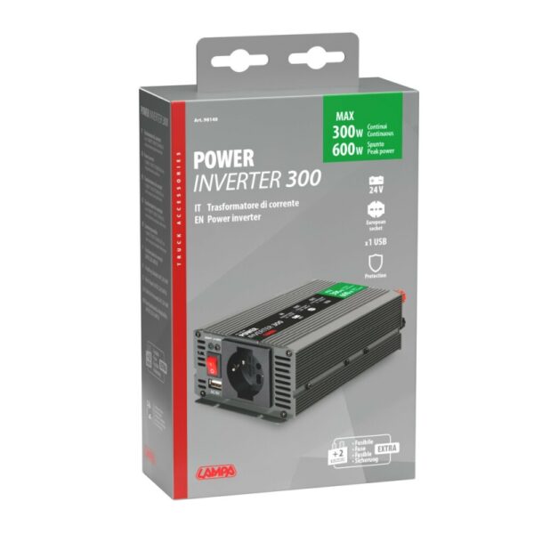 TRANSFORMADOR DE 24V A 220V 300W CON USB - Imagen 10