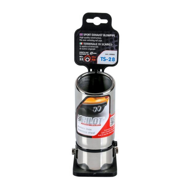 TUBO DE ESCAPE ACERO INOXIDABLE TS 28 DIAMETRO 33-46 CM - Imagen 2