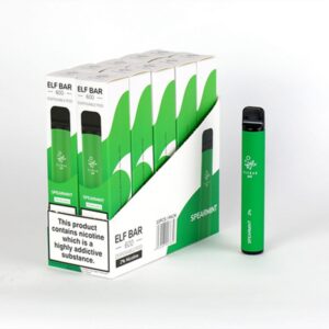 VAPEADOR DE 600 PUFF ELFBAR HIERBABUENA 20 MG (EXPOSITOR 10 UNIDADES)