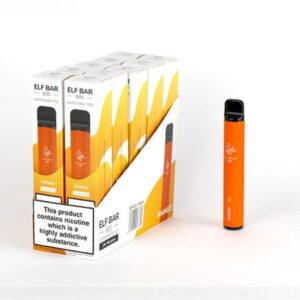 VAPEADOR DE 600 PUFF ELFBAR MANGO 20 MG (EXPOSITOR 10 UNIDADES)