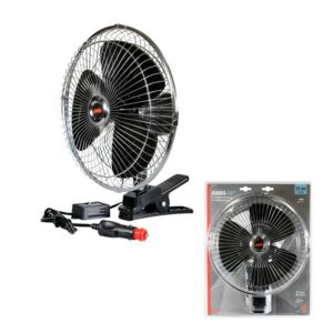 VENTILADOR OSCILANTE JUMBO CON PINZA 24 V 10"