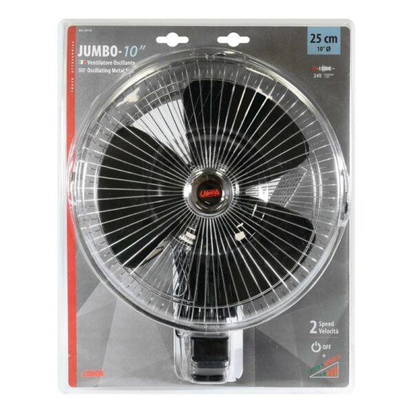 VENTILADOR OSCILANTE JUMBO CON PINZA 24 V 10" - Imagen 6
